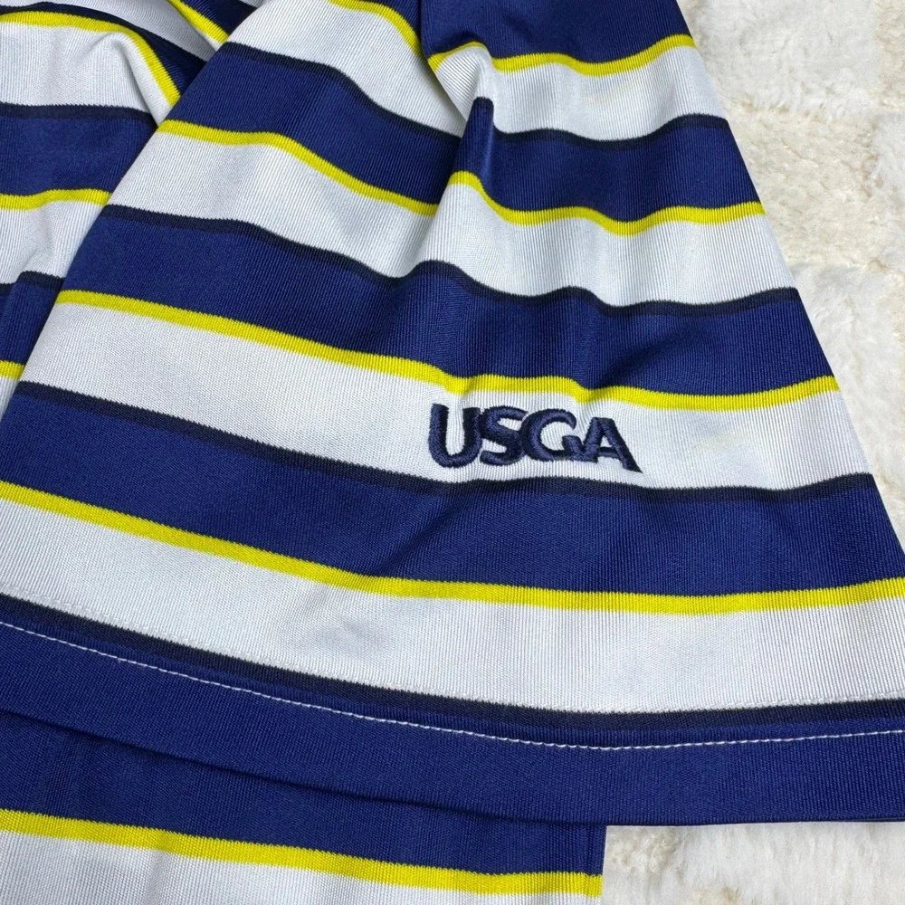 Polo Ralph Lauren XXL Golf Polo Shirt Blue‎ Striped 2020 US Open Winged Foot